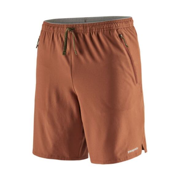 Patagonia Mens Nine Trails Gym Training Shorts 8" Cinnamon Size XL - Picture 1 of 10
